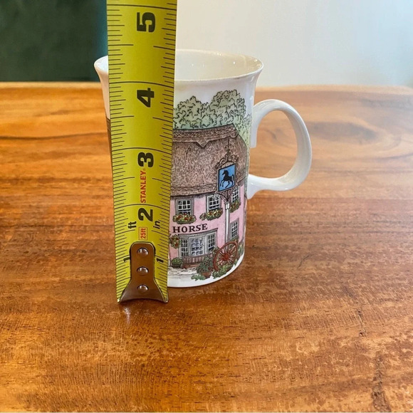 VTG Village Inns Tea Cup Mug The Black Horse Dunoon Sue Scullard Made In England - Picture 12 of 14